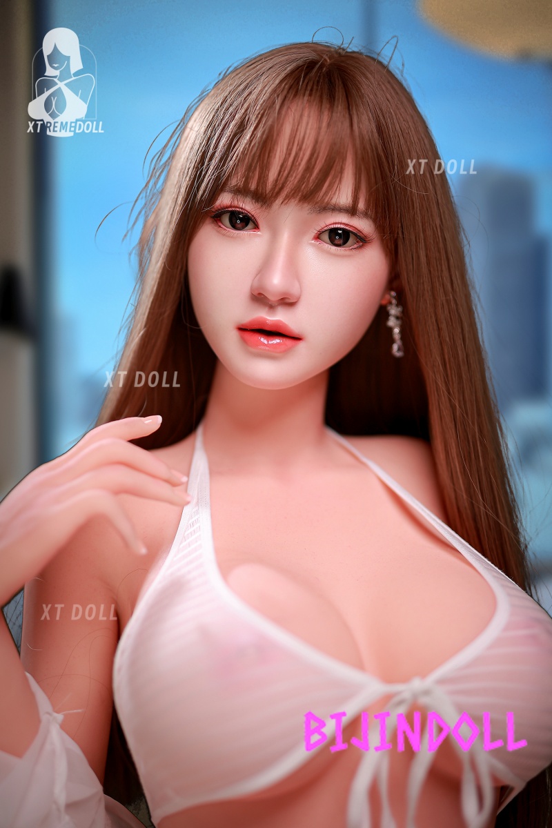 XTDOLL 158cm F-cup Silicone Head TPE Body Love Doll Eva Head #XT-14-A