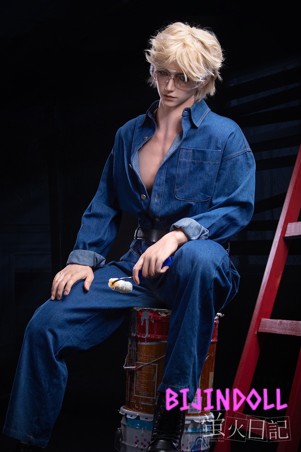 Firefly Diary 176cm Male Silicone Love Doll JiangLing Blonde Handsome