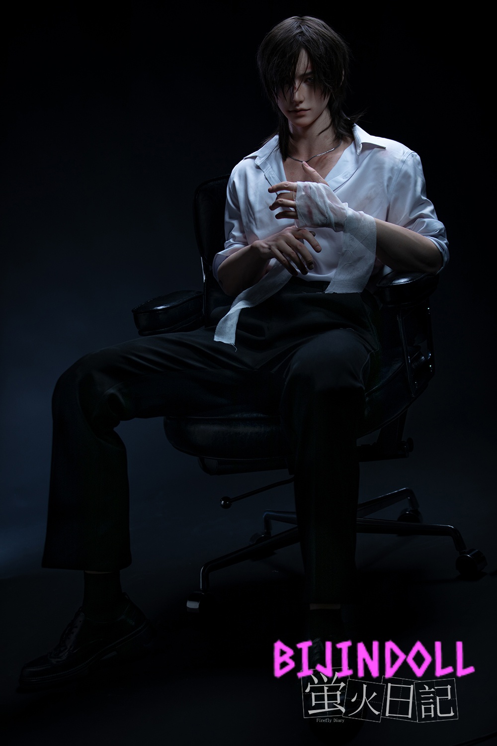 Firefly Diary 176cm Male Silicone Love Doll JiangLing Handsome Injury Makeup