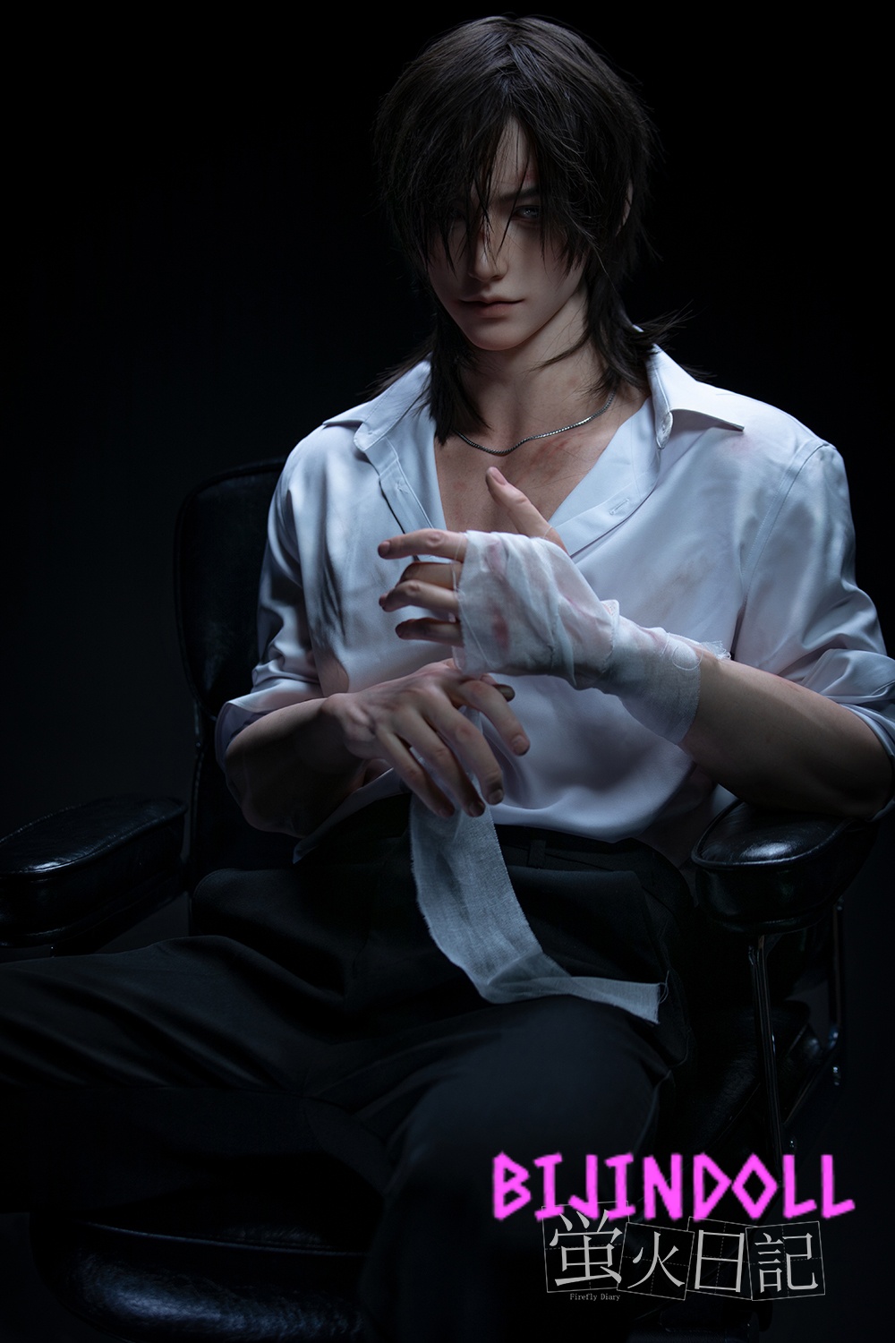Firefly Diary 176cm Male Silicone Love Doll JiangLing Handsome Injury Makeup