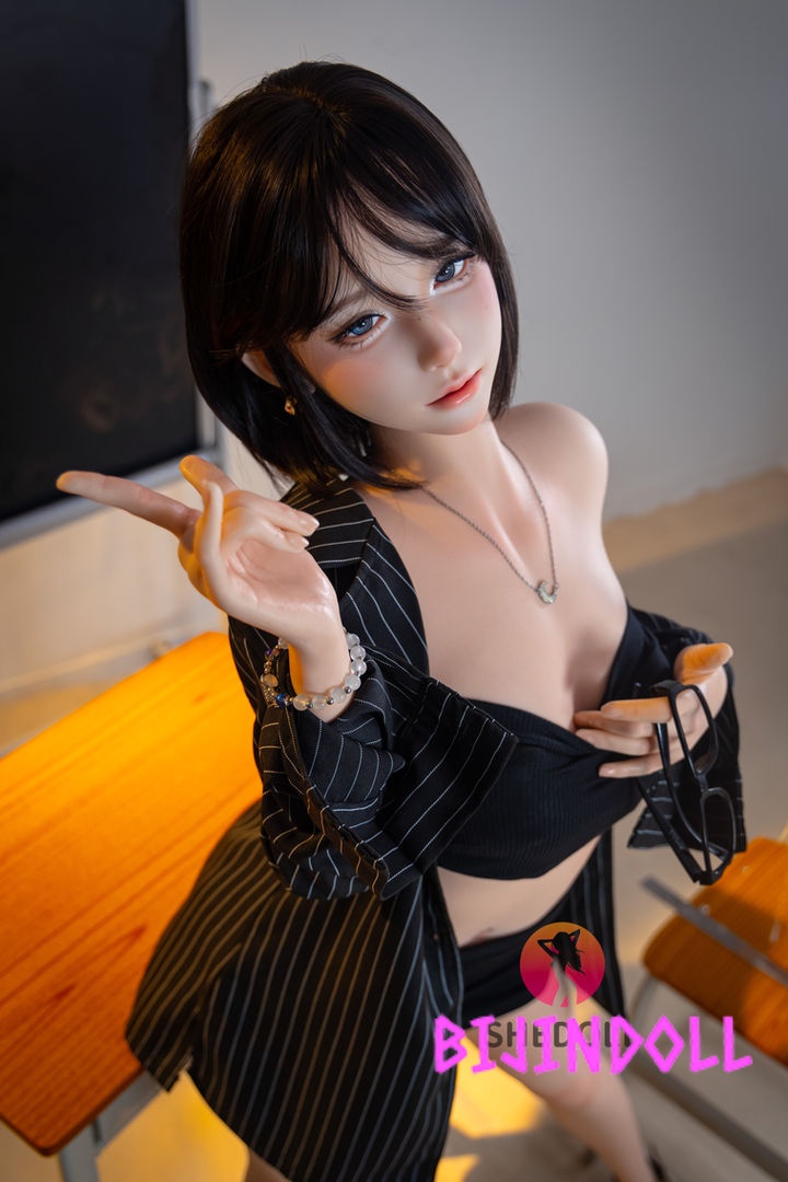 SHEDOLL 152cm A-cup Silicone Sex Doll Jiang Xiaoli OL Style Petite