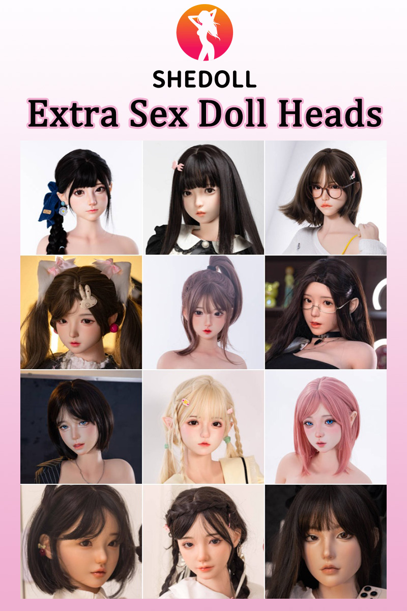 SHEDOLL Beautiful Girl Silicone Heads for Sales