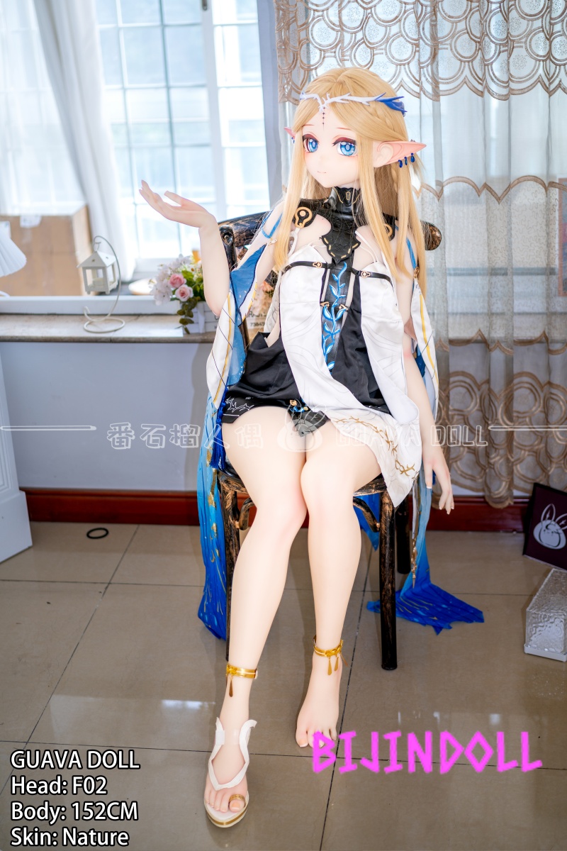 GUAVADOLL 152cm A-cup PVC Head Love Doll  Head F02 Elf Ears