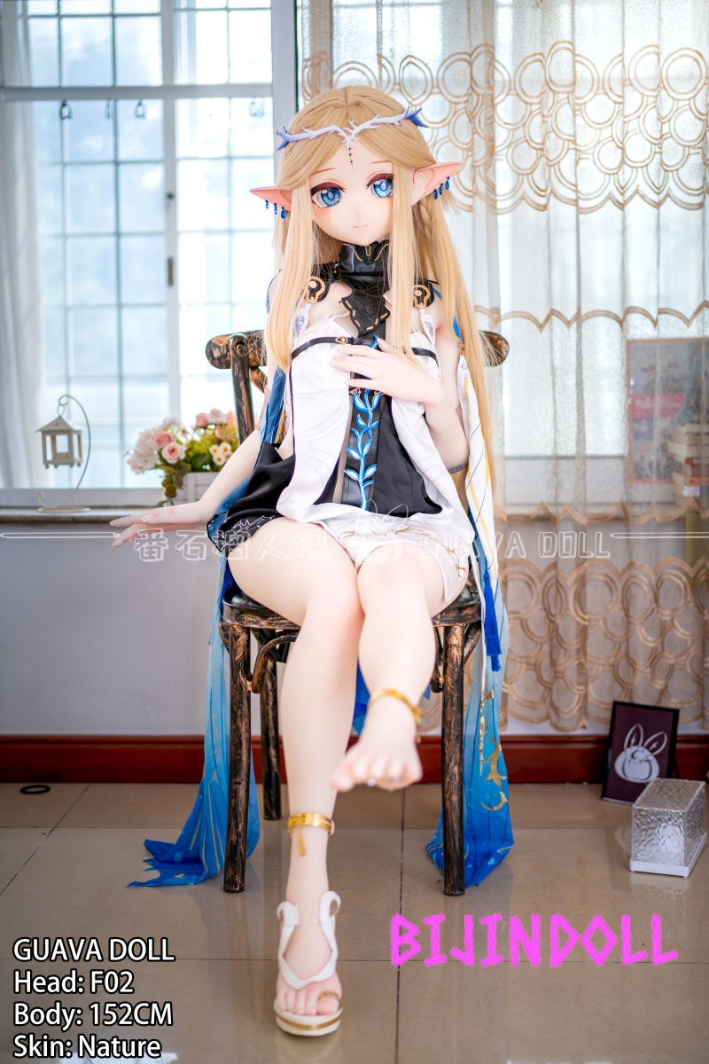 GUAVADOLL 152cm A-cup PVC Head Love Doll  Head F02 Elf Ears