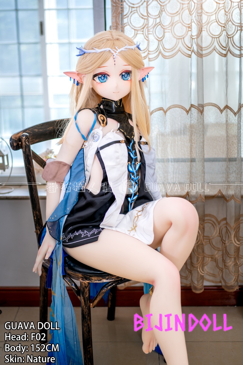 GUAVADOLL 152cm A-cup PVC Head Love Doll  Head F02 Elf Ears