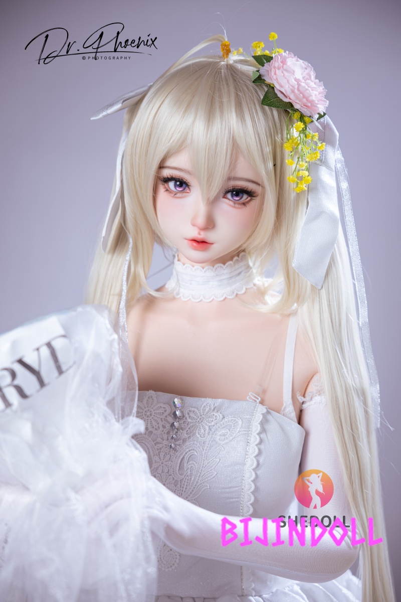 SHEDOLL 156cm E-cup Silicone Sex Doll Xixi Bride Cosplay