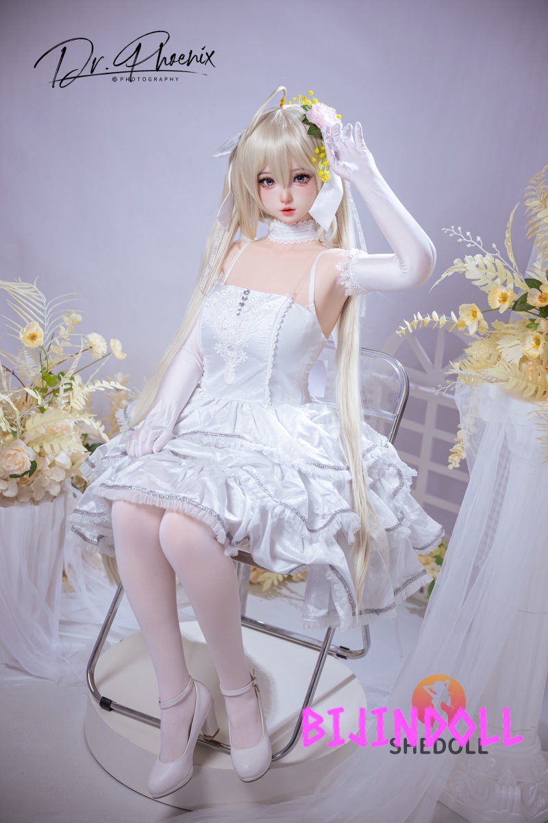 SHEDOLL 156cm E-cup Silicone Sex Doll Xixi Bride Cosplay