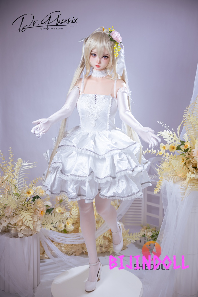 SHEDOLL 156cm E-cup Silicone Sex Doll Xixi Bride Cosplay