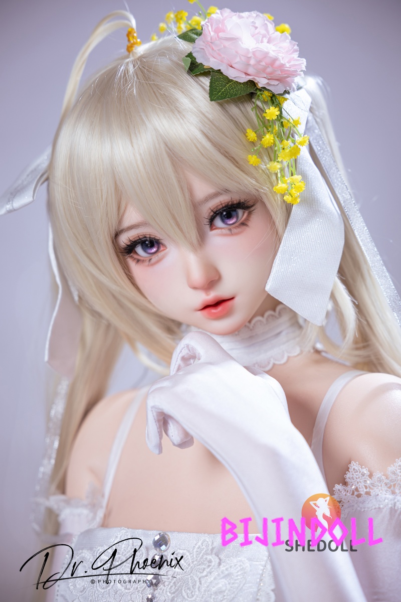 SHEDOLL 156cm E-cup Silicone Sex Doll Xixi Bride Cosplay