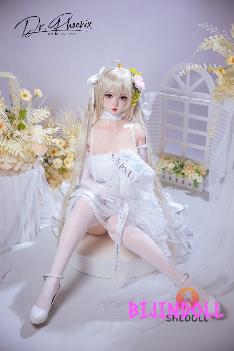SHEDOLL 156cm E-cup Silicone Sex Doll Xixi Bride Cosplay