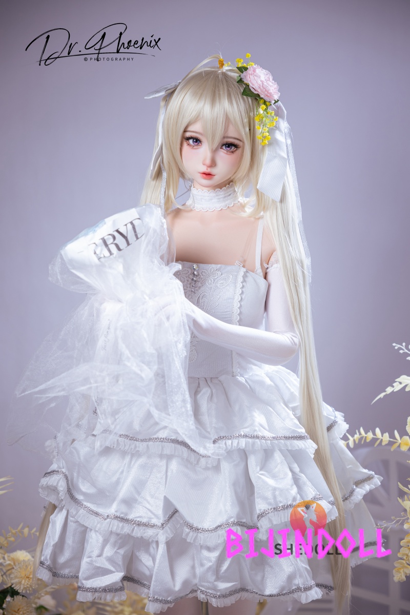 SHEDOLL 156cm E-cup Silicone Sex Doll Xixi Bride Cosplay