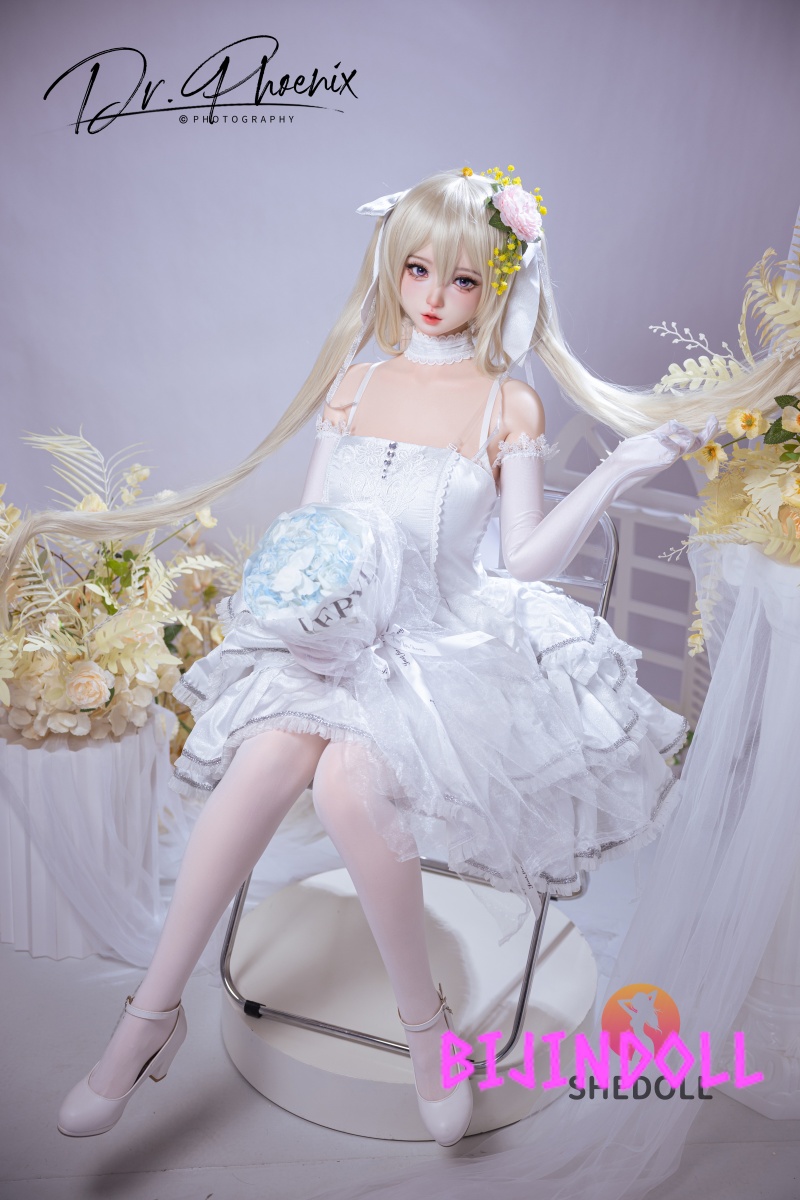 SHEDOLL 156cm E-cup Silicone Sex Doll Xixi Bride Cosplay