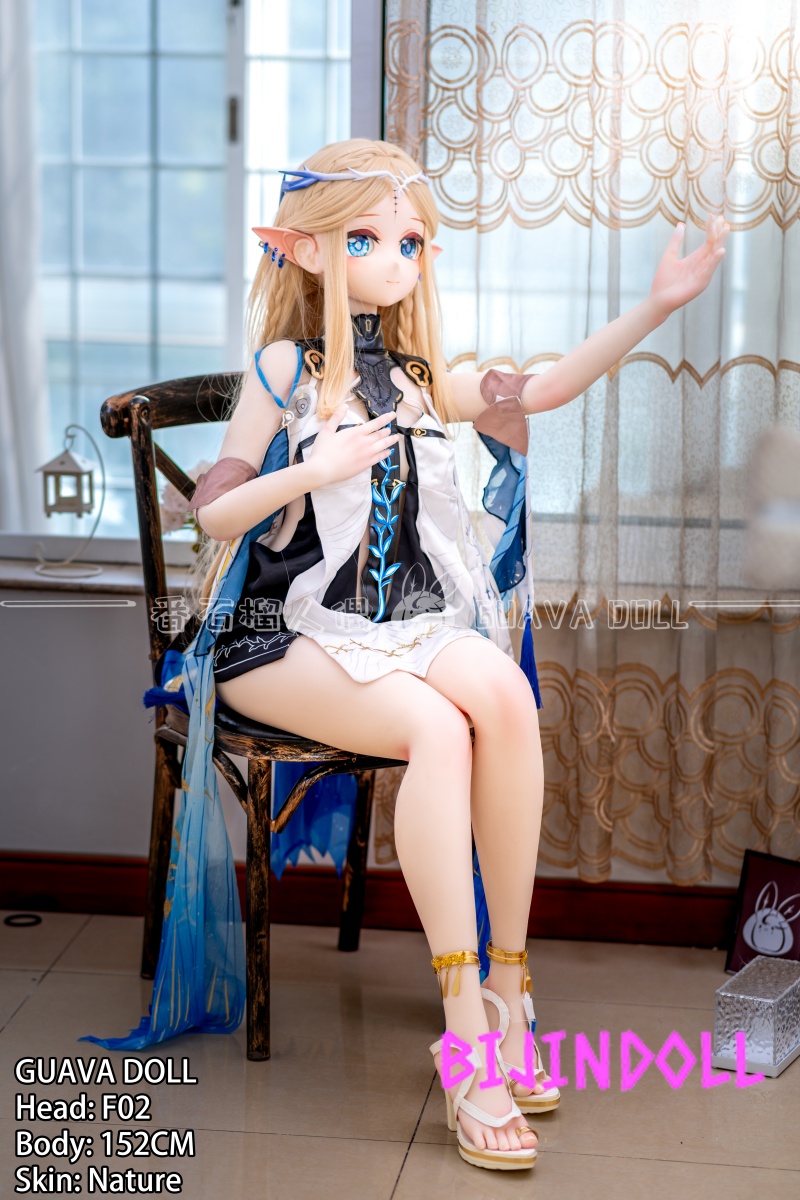 GUAVADOLL 152cm A-cup PVC Head Love Doll  Head F02 Elf Ears