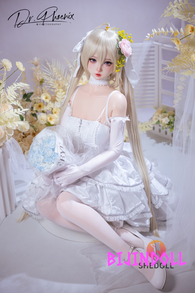SHEDOLL 156cm E-cup Silicone Sex Doll Xixi Bride Cosplay