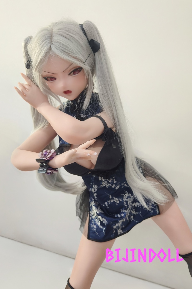 ElsaBabe 148cm L-Breasts Silicone Sex Doll Shibata Haruka Head RAD015 Silver Hair