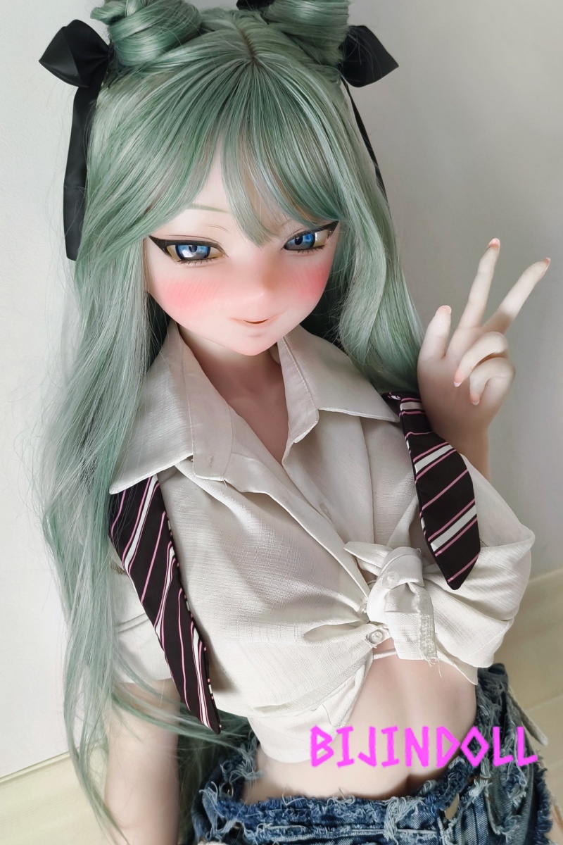 ElsaBabe 148cm L-Breasts Silicone Sex Doll Furuhara Maya Head RAD016 Green Hair