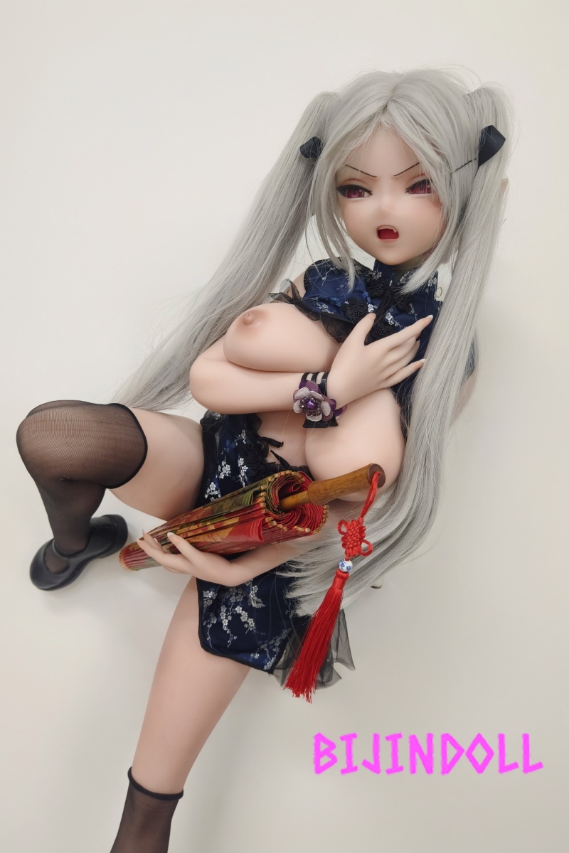 ElsaBabe 148cm L-Breasts Silicone Sex Doll Shibata Haruka Head RAD015 Silver Hair