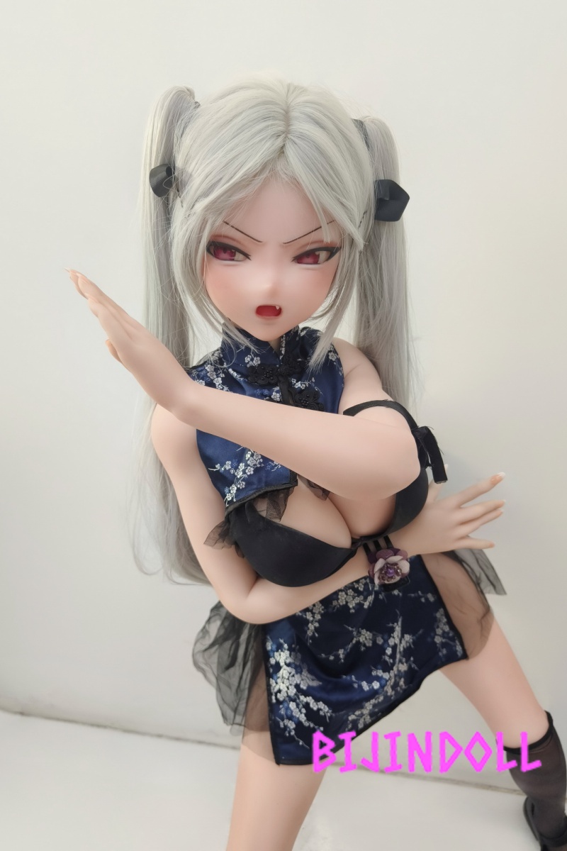 ElsaBabe 148cm L-Breasts Silicone Sex Doll Shibata Haruka Head RAD015 Silver Hair