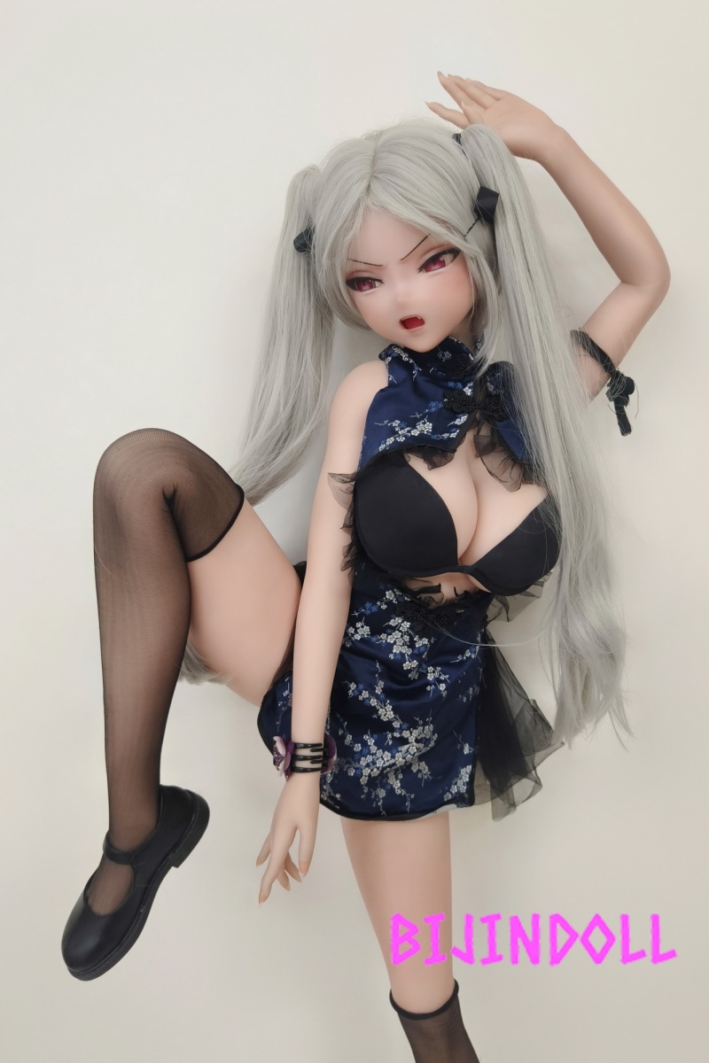 ElsaBabe 148cm L-Breasts Silicone Sex Doll Shibata Haruka Head RAD015 Silver Hair