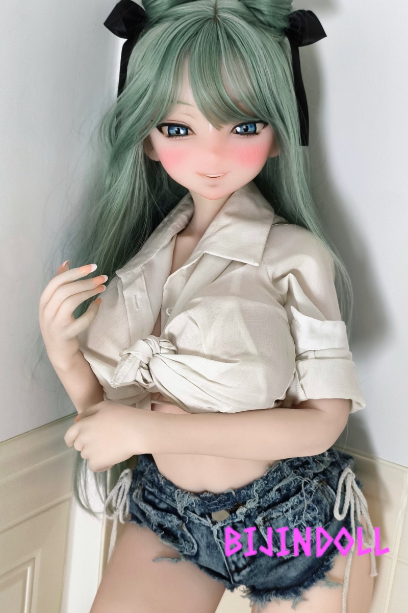 ElsaBabe 148cm L-Breasts Silicone Sex Doll Furuhara Maya Head RAD016 Green Hair