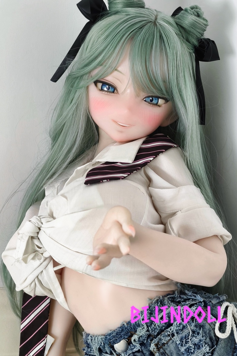 ElsaBabe 148cm L-Breasts Silicone Sex Doll Furuhara Maya Head RAD016 Green Hair