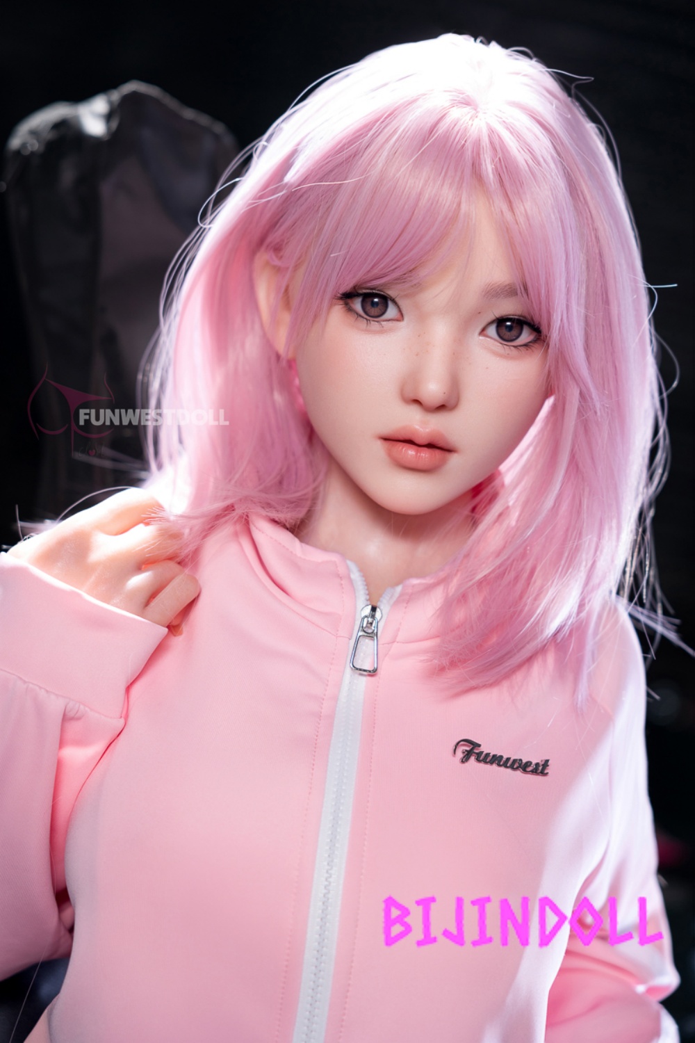 Funwest 152cm D-cup Silicone Love Doll Nika Head #053S Pink Hair
