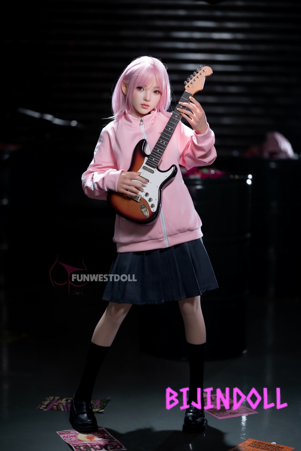 Funwest 152cm D-cup Silicone Love Doll Nika Head #053S Pink Hair