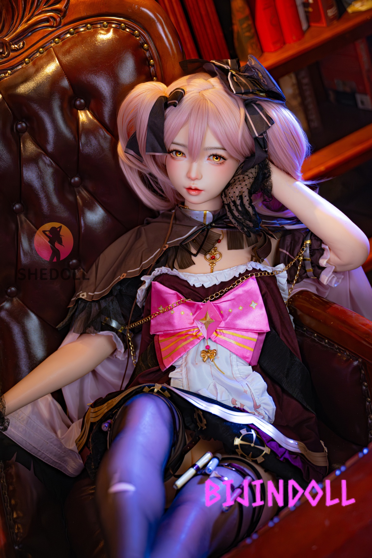 SHEDOLL 152cm A-cup Silicone Sex Doll Luo Xiaoxi ROS Available Cosplay