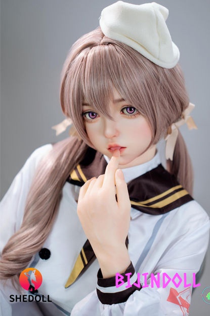SHEDOLL 156cm E-cup Silicone Love Doll Duoduo Smiling Uniform