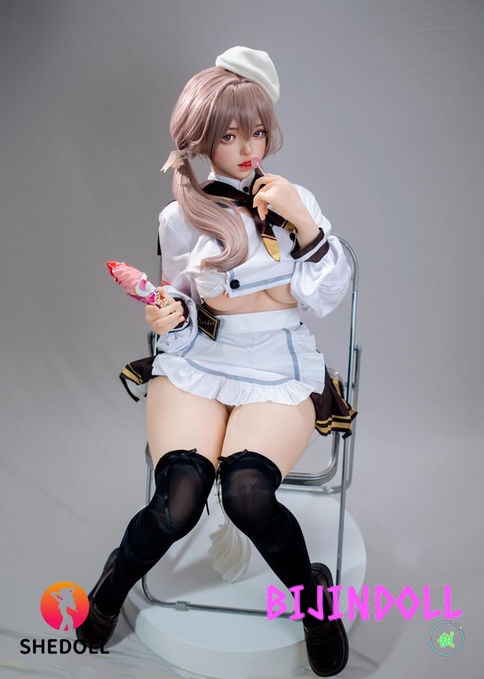 SHEDOLL 156cm E-cup Silicone Love Doll Duoduo Smiling Uniform