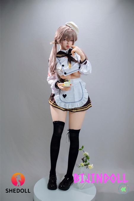 SHEDOLL 156cm E-cup Silicone Love Doll Duoduo Smiling Uniform