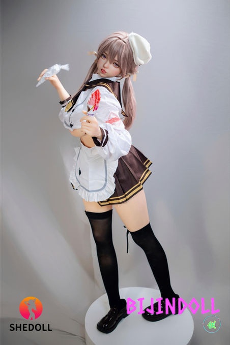 SHEDOLL 156cm E-cup Silicone Love Doll Duoduo Smiling Uniform