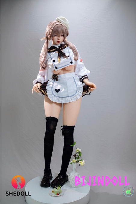 SHEDOLL 156cm E-cup Silicone Love Doll Duoduo Smiling Uniform