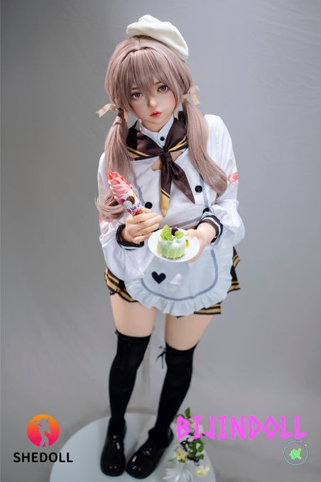SHEDOLL 156cm E-cup Silicone Love Doll Duoduo Smiling Uniform