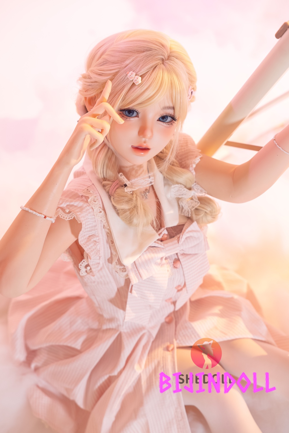 SHEDOLL 152cm A-cup Silicone Love Doll Dongsheng Curvy Petite