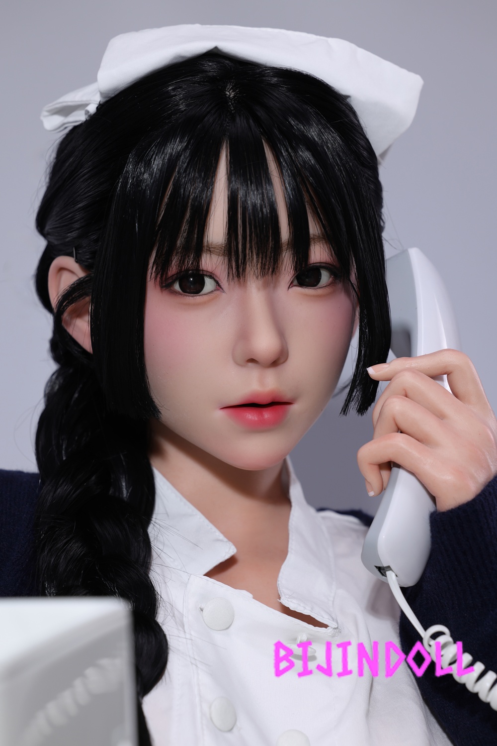 FUDOLL 166cm E-cup Silicone Sex Doll Qin Xingran Real Skin Texture With ROS Nurse