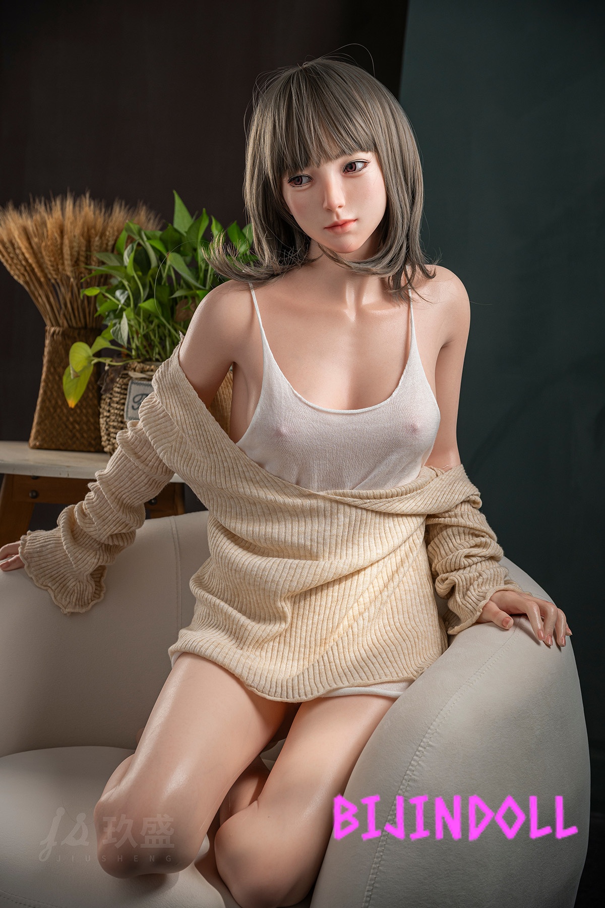 Jiusheng Doll 150cm B-cup Silicone Love Doll Opalite Head #109 Asian
