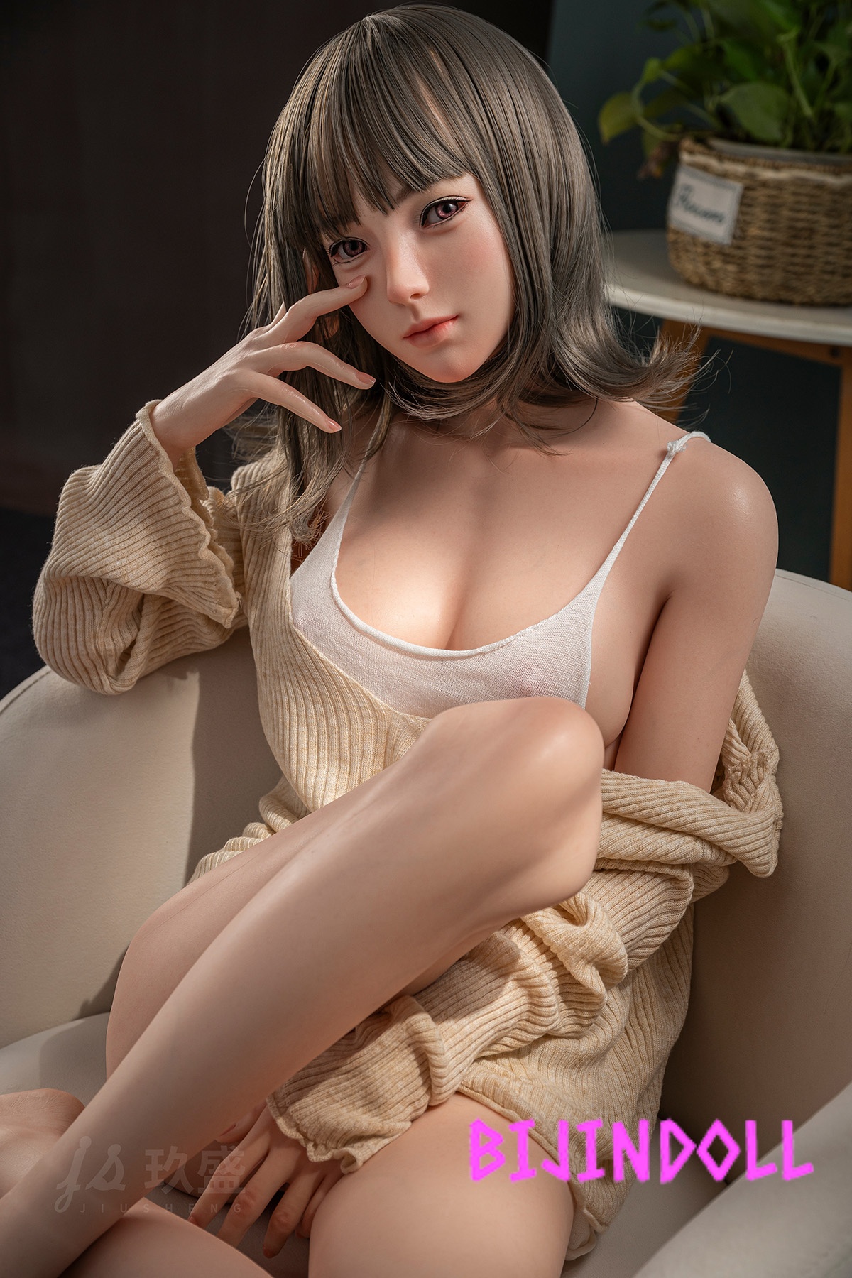 Jiusheng Doll 150cm B-cup Silicone Love Doll Opalite Head #109 Asian