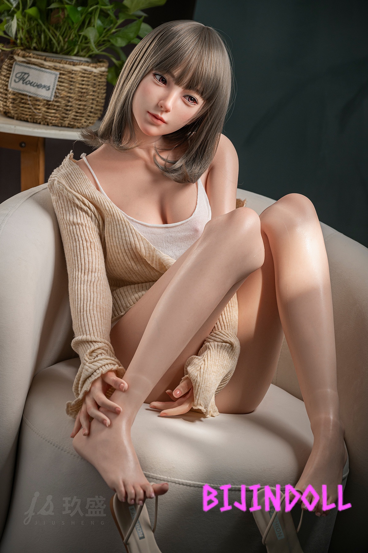 Jiusheng Doll 150cm B-cup Silicone Love Doll Opalite Head #109 Asian