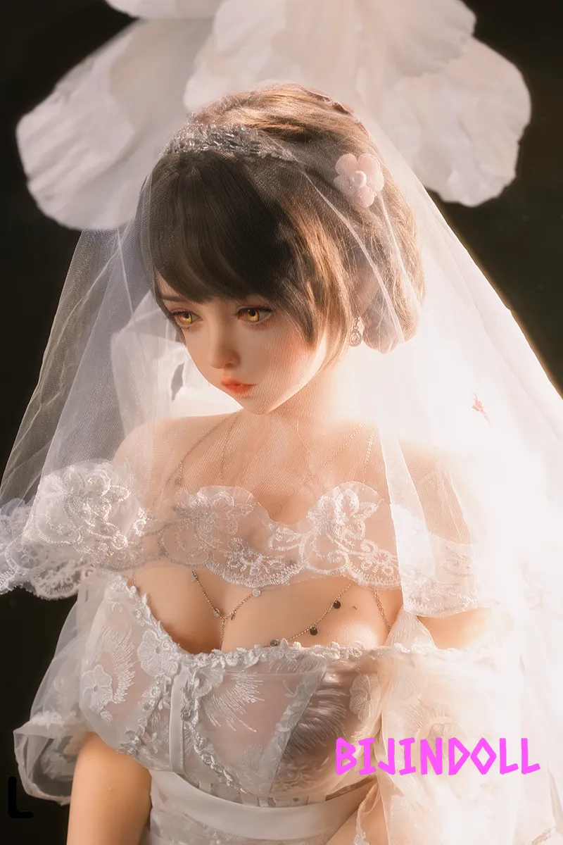 SHEDOLL 156cm E-cup Silicone Sex Doll Duoduo Wedding Dress