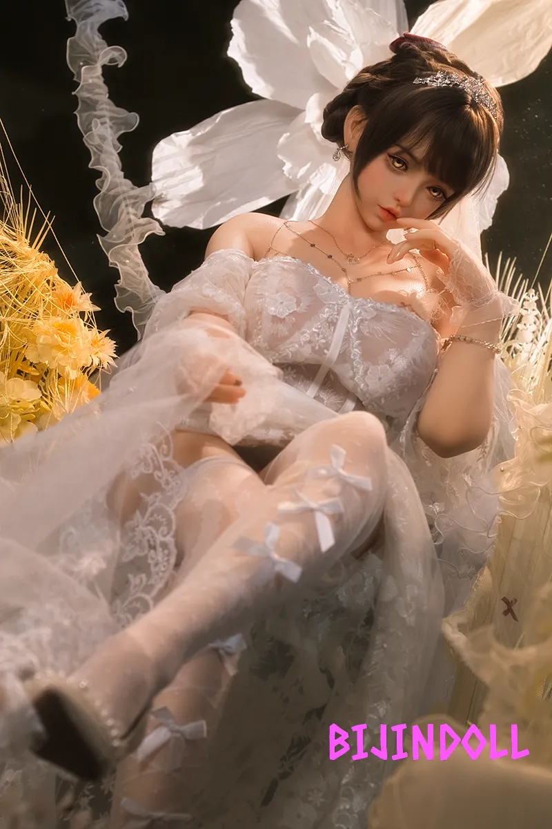 SHEDOLL 156cm E-cup Silicone Sex Doll Duoduo Wedding Dress