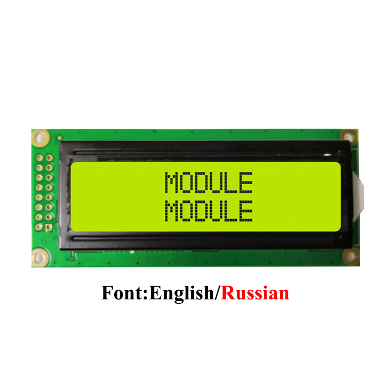 16X2 1602 Character LCD Module 5V 1602DF SPLC780 or Equivalent Blue/Yellow Green/Gray English/Russian