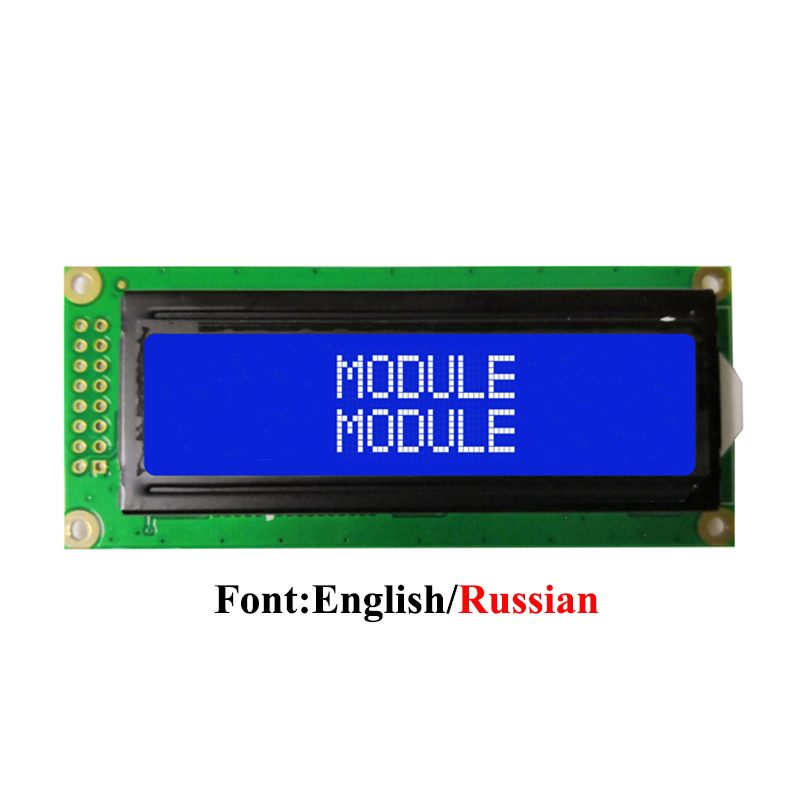 16X2 1602 Character LCD Module 5V 1602DF SPLC780 or Equivalent Blue/Yellow Green/Gray English/Russian