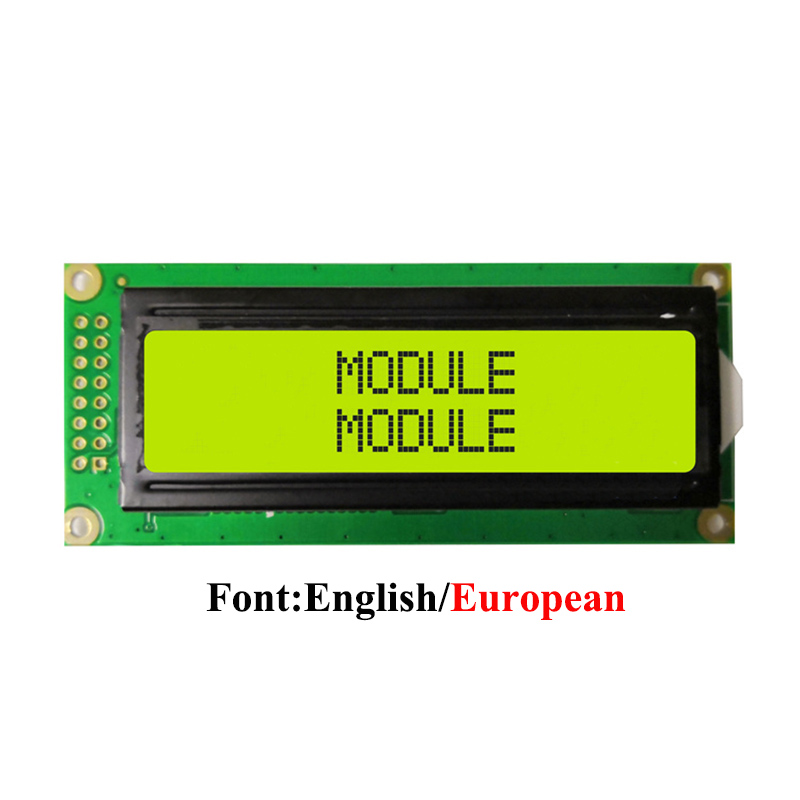 16X2 1602 Character LCD Module 5V 1602DF SPLC780 or Equivalent Blue/Yellow Green/Gray English/European