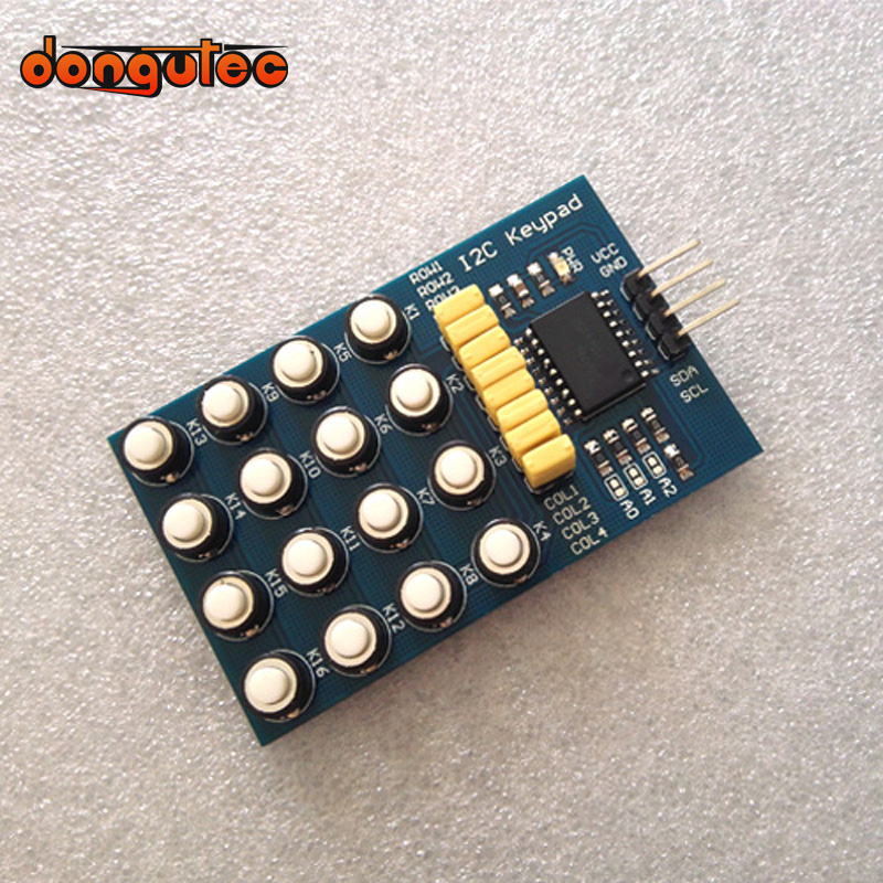 16 Key I2C keypad Switch Keypad 1x4 2x4 3x4 4x4 Matrix Array Matrix ...