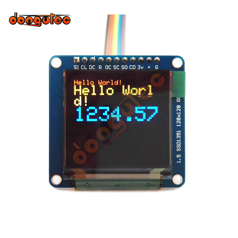 1.5 OLED SSD1351 Breakout Board - 16-bit Color 1.5