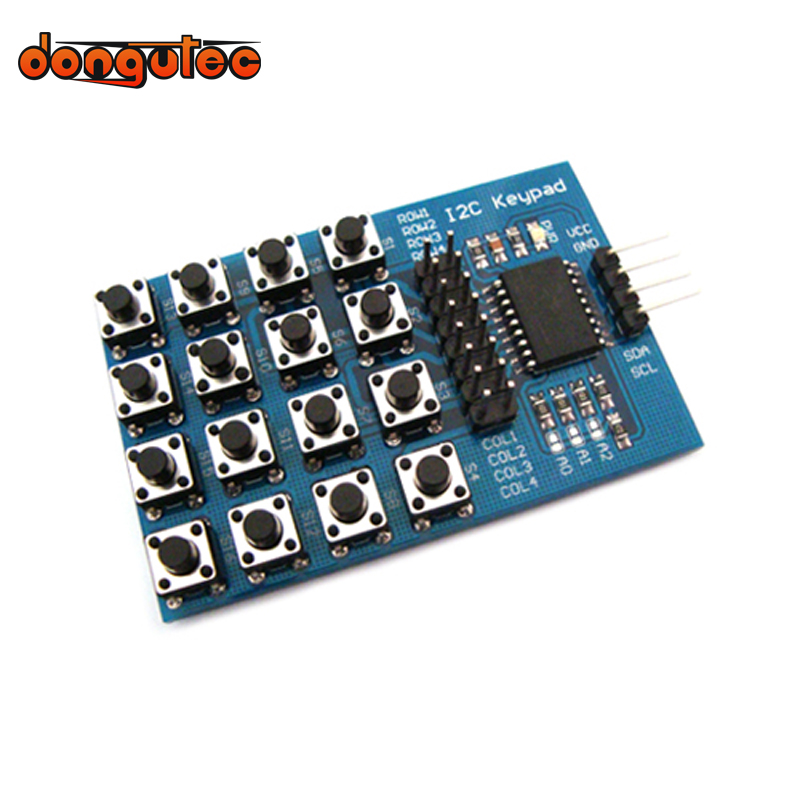 16 Key I2C keypad Switch Keypad 1x4 2x4 3x4 4x4 Matrix Array Matrix keyboard I2C Keypad Module for arduino