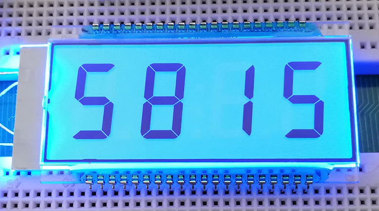 40PIN TN Positive 4-Digits Segment LCD Panel Oiling Machine LCD Screen White/Yellow Green/Blue Backlight 5V