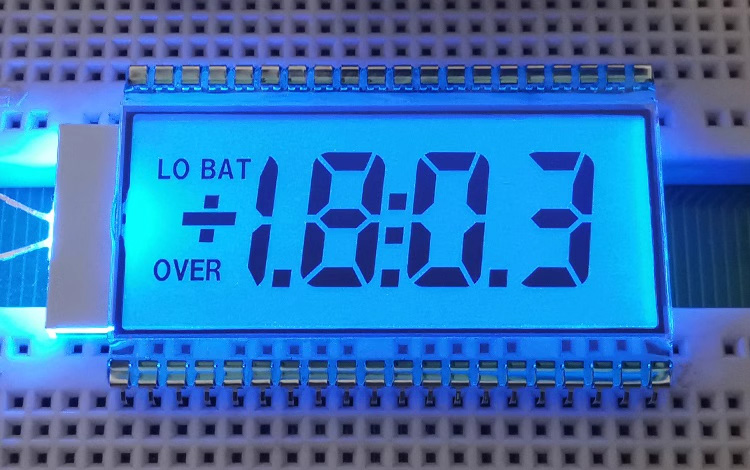 40PIN TN Positive 3-1/2 Digits Segment LCD Panel Yellow Green/White/Blue/Without Backlight 5V