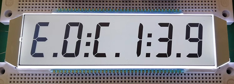 70PIN TN Positive 6-Digits Segment LCD 6 Digit 7 Segment LCD Display Screen Static Driving TN Positive Display 5V Fuel dispenser display screen Gas Pump Digital LCD Displays